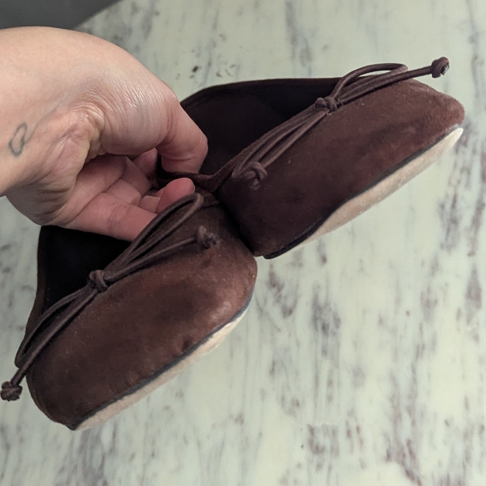 * LAST CHANCE *Suede Square Toe Ballet Flats - Picture 2 of 5